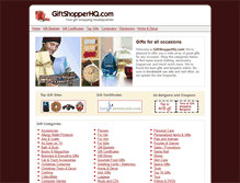 Tablet Screenshot of giftshopperhq.com